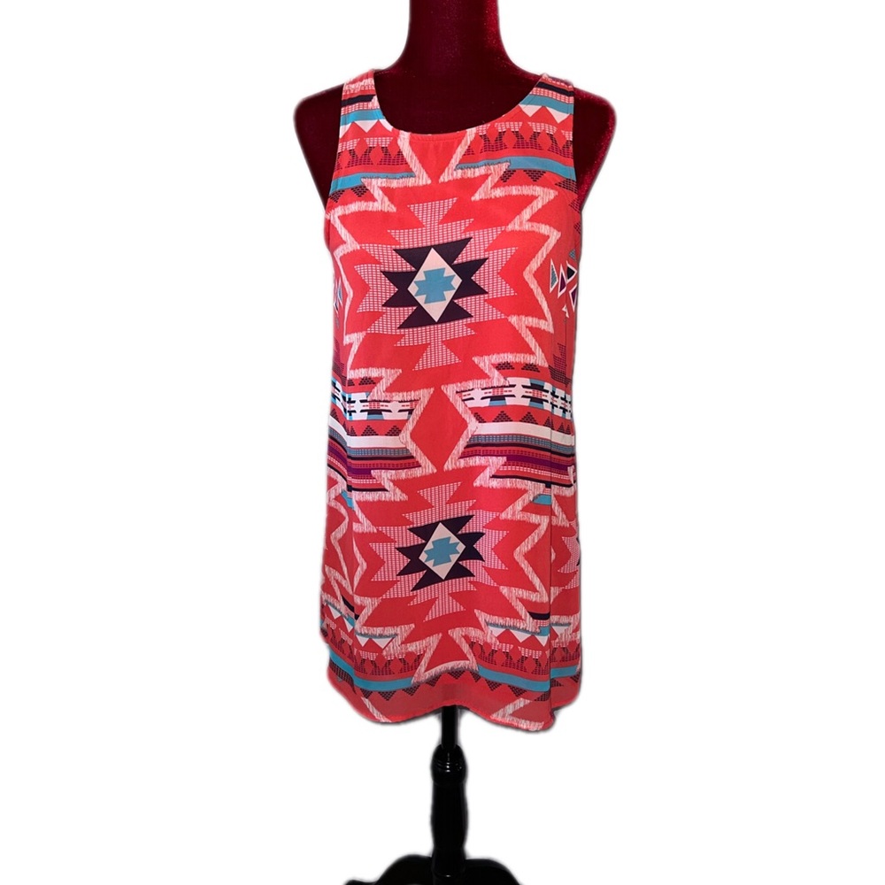 Lorena Rose Medium colorful sleeveless shift dress